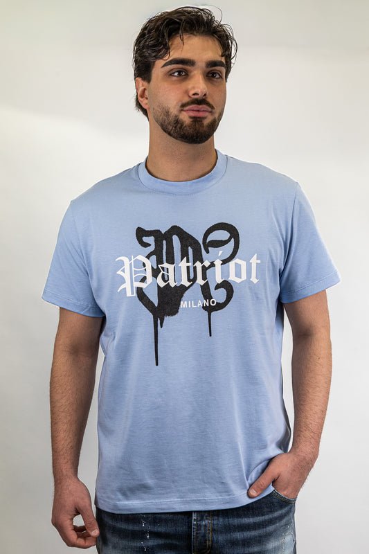T-shirt Patriòt Celeste