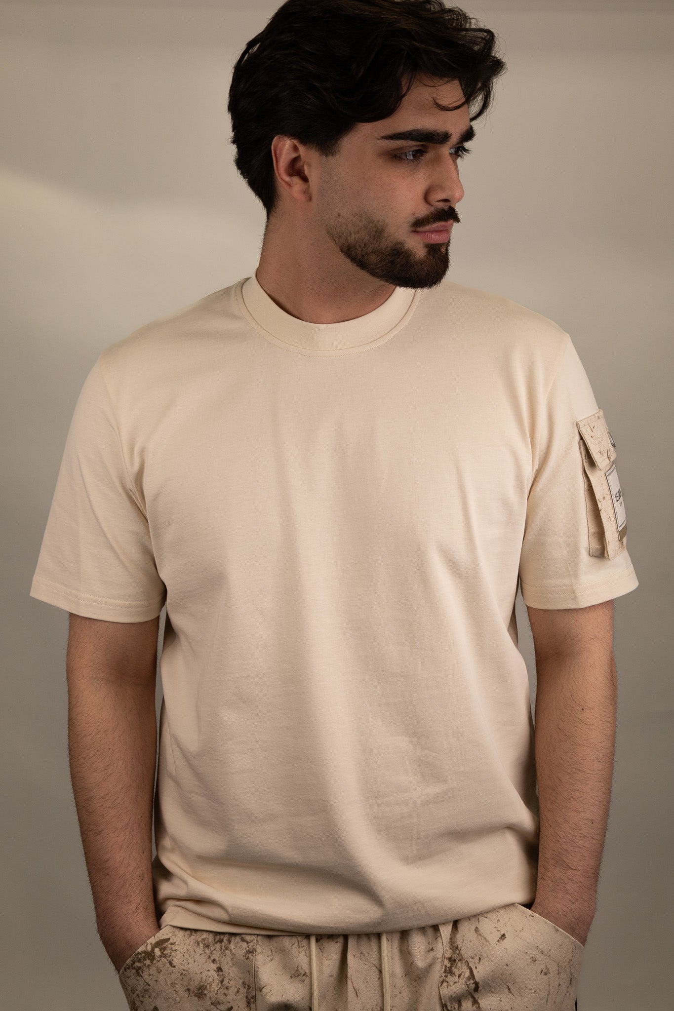 T-shirt Yes London Inserto Marmorizzato