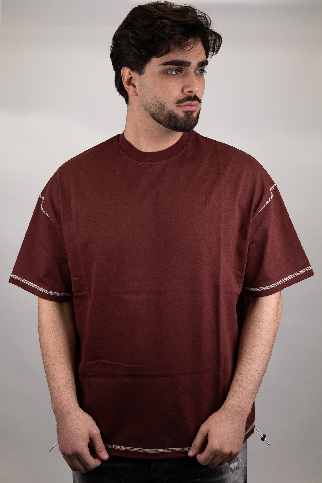 T-shirt Yes London Cuciture a Vista