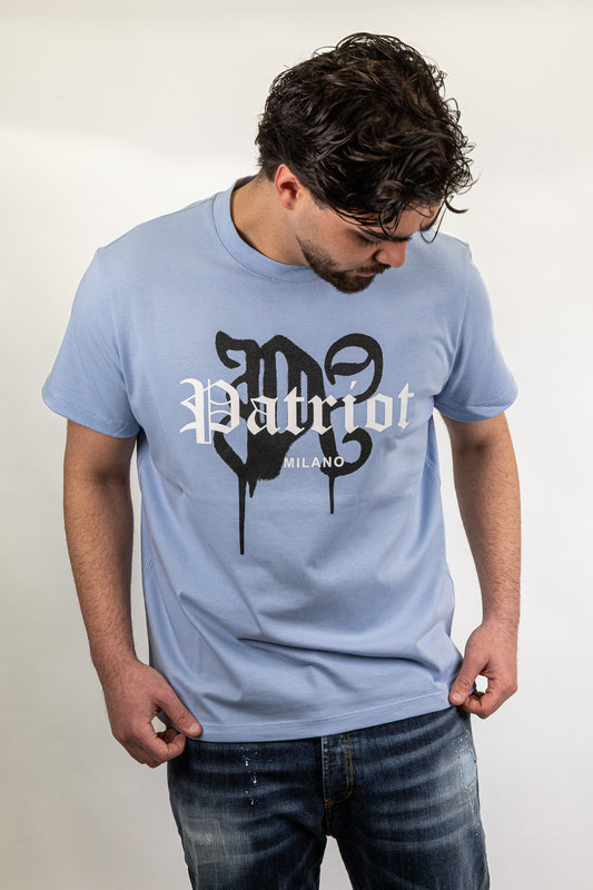 T-shirt Patriòt Celeste